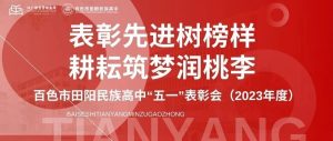 表彰先进树榜样   耕耘筑梦润桃李——百色市田阳民族...